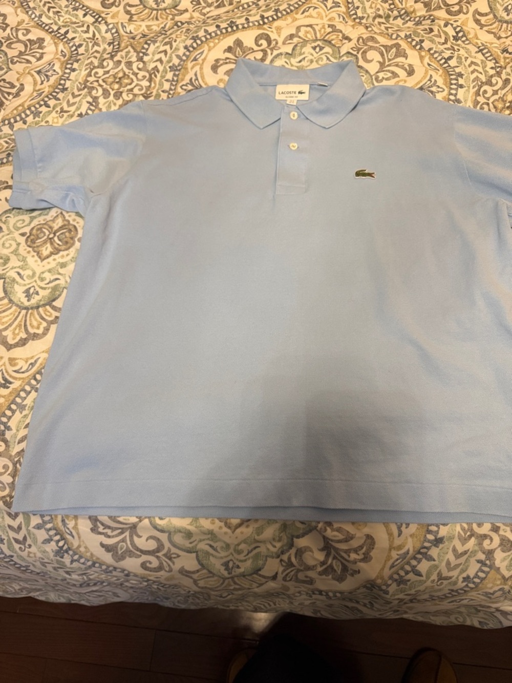 Lacoste Light Blue Short-Sleeve Pique Polo